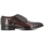Braune Business OFFICINE CREATIVE ITALIA Derby Schuhe aus Leder für Herren Größe 41 mit Absatzhöhe bis 3cm 
