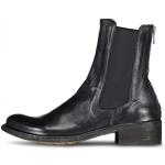Reduzierte Schwarze OFFICINE CREATIVE ITALIA Chelsea-Boots aus Leder für Damen Größe 36 