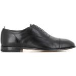 Officine Creative, Schwarze Leder Derby Flache Schuhe Black, Herren, Größe: 40 EU