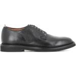 Schwarze Business OFFICINE CREATIVE ITALIA Derby Schuhe aus Leder Gefüttert für Herren Größe 41,5 mit Absatzhöhe bis 3cm für den für den Winter 