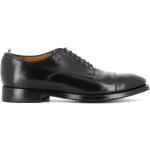 Schwarze Business OFFICINE CREATIVE ITALIA Derby Schuhe aus Leder Gefüttert für Herren Größe 42,5 mit Absatzhöhe bis 3cm für den für den Winter 