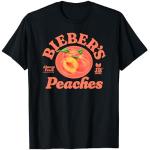 Offizielles Bieber's Peaches Black T-Shirt