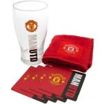 Rotes Manchester United Barzubehör aus Glas 