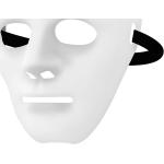 Weiße Masken für Herren Einheitsgröße 