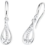 Silberne Elegante Amor Ohrhänger glänzend aus Silber für Damen zu Weihnachten 