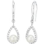 Silberne Elegante Amor Diamant Ohrringe aus Silber für Damen 
