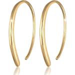 Reduzierte Goldene Elli Ohrhänger handgemacht für Damen 