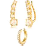 Goldene Elli Ear Cuffs & Ohrklemmen aus Silber für Damen für Partys 
