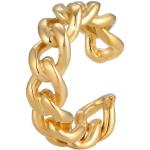Goldene Geflochtene Elli Ear Cuffs & Ohrklemmen handgemacht für Damen 