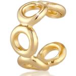 Goldene Elli Runde Ear Cuffs & Ohrklemmen aus Silber handgemacht für Damen 