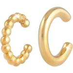 Goldene Elegante Elli Ear Cuffs & Ohrklemmen handgemacht für Damen 