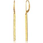 Goldene Vintage Elli Ohrhänger handgemacht für Damen 