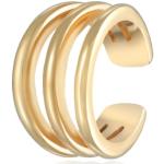 Goldene Elli Runde Ear Cuffs & Ohrklemmen handgemacht für Damen 
