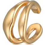 Goldene Elli Ear Cuffs & Ohrklemmen glänzend für Damen 
