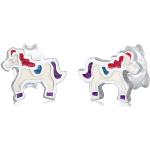 Silberne Elli Pferde Ohrringe mit Tiermotiv für Damen 