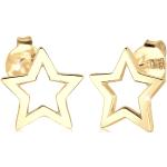 Goldene Sterne Elli Sternohrstecker handgemacht für Damen 