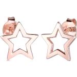 Pinke Sterne Elli Sternohrstecker aus Rosegold handgemacht für Damen 