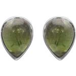 Grüne Turmalin Ohrringe aus Silber für Damen 