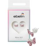 Silberne ebelin Schmetterling Ohrringe mit Insekten-Motiv für Kinder 
