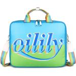 Hellblaue Oilily Laptoptaschen & Notebooktaschen mit Reißverschluss aus Polyester gepolstert 