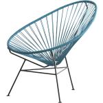 Petrolfarbene Moderne Ok Design Acapulco Chair aus PVC Höhe 50-100cm, Tiefe 50-100cm 