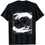Schwarze Gothic The Witcher T-Shirts mit Halloween-Motiv für Herren Größe S 