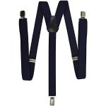 Marineblaue Clip-Hosenträger für Damen Einheitsgröße 