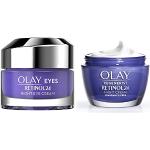 Olay Retinol24 Set: Olay Regenerist Retinol24 Nachtcreme 50ml + Olay Eyes Retinol24 Nacht-Augencreme, 15ml, mit Retinol und Vitamin B3, für Glatte und Strahlende Haut, Parfümfrei, Gesichtspflege