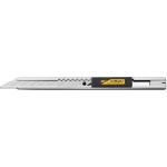 Olfa SAC-1 Cuttermesser mit 30° spitzen Klingen - mit rostfreiem Edelstahlgriff - silber 0091511100273