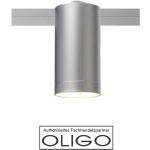 Silberne OLIGO Check-In Strahler matt aus Messing 