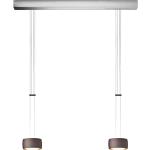Silberne OLIGO Grace LED-Pendelleuchten satiniert höhenverstellbar 