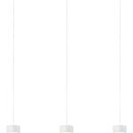Oligo Grace LED-Pendelleuchte 3-flammig mit unsichtbarer Höhenverstellung-Weiß glänzend-Weiß matt-mit Tunable White (2200K - 5000K) A