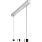 Silberne OLIGO Grace LED-Pendelleuchten gebürstet aus Chrom höhenverstellbar 