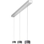 Silberne OLIGO Grace LED-Pendelleuchten gebürstet aus Aluminium höhenverstellbar 
