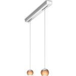 Silberne OLIGO Balino LED-Pendelleuchten matt aus Chrom 