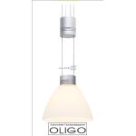 Silberne OLIGO Pull-It höhenverstellbare Pendelleuchten matt aus Messing höhenverstellbar 