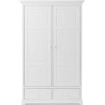 Weiße Oliver Furniture 2-türige Kleiderschränke mit Schublade 