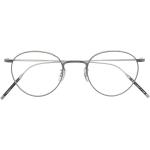 Oliver Peoples Brille mit rundem Gestell - Grau