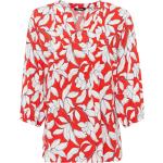 Rote Langärmelige Olsen Tunika-Blusen für Damen Größe M 