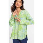 Grüne 3/4-ärmelige Olsen Rundhals-Ausschnitt Blusenshirts & Schlusen für Damen Größe XL 