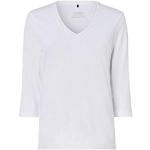 Reduzierte Weiße Olsen V-Ausschnitt T-Shirts maschinenwaschbar für Damen Größe M 