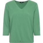 Grüne 3/4-ärmelige Olsen V-Ausschnitt V-Shirts für Damen Größe L 