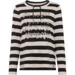 Dunkelgraue Melierte Business Langärmelige Olsen Damensweatshirts Metallic Größe S für den für den Herbst 