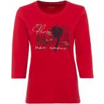 Rote 3/4-ärmelige Olsen T-Shirts für Damen Größe M 