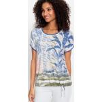 Blaue Olsen Rundhals-Ausschnitt T-Shirts für Damen Größe XL 