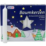OLShop AG 2er Pack Baumkerzen weiß ca. 13 x 105 mm (2 x 20 Stück) Weihnachtskerzen, Christbaumkerzen, Pyramidenkerzen