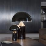 Schwarze Oluce Atollo Nachttischlampen & Nachttischleuchten aus Metall 