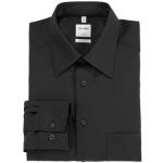 Reduzierte Schwarze Langärmelige OLYMP Comfort Fit Kentkragen Hemden mit Kent-Kragen für Herren Übergrößen 
