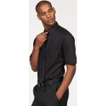 Reduzierte Schwarze Kurzärmelige OLYMP Modern Fit Kentkragen Hemden mit Kent-Kragen aus Baumwolle für Herren für den für den Sommer 