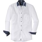 Weiße Casual Langärmelige OLYMP Modern Fit Langarmhemden Größe L 